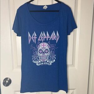 Def Leppard Blue Graphic Tee